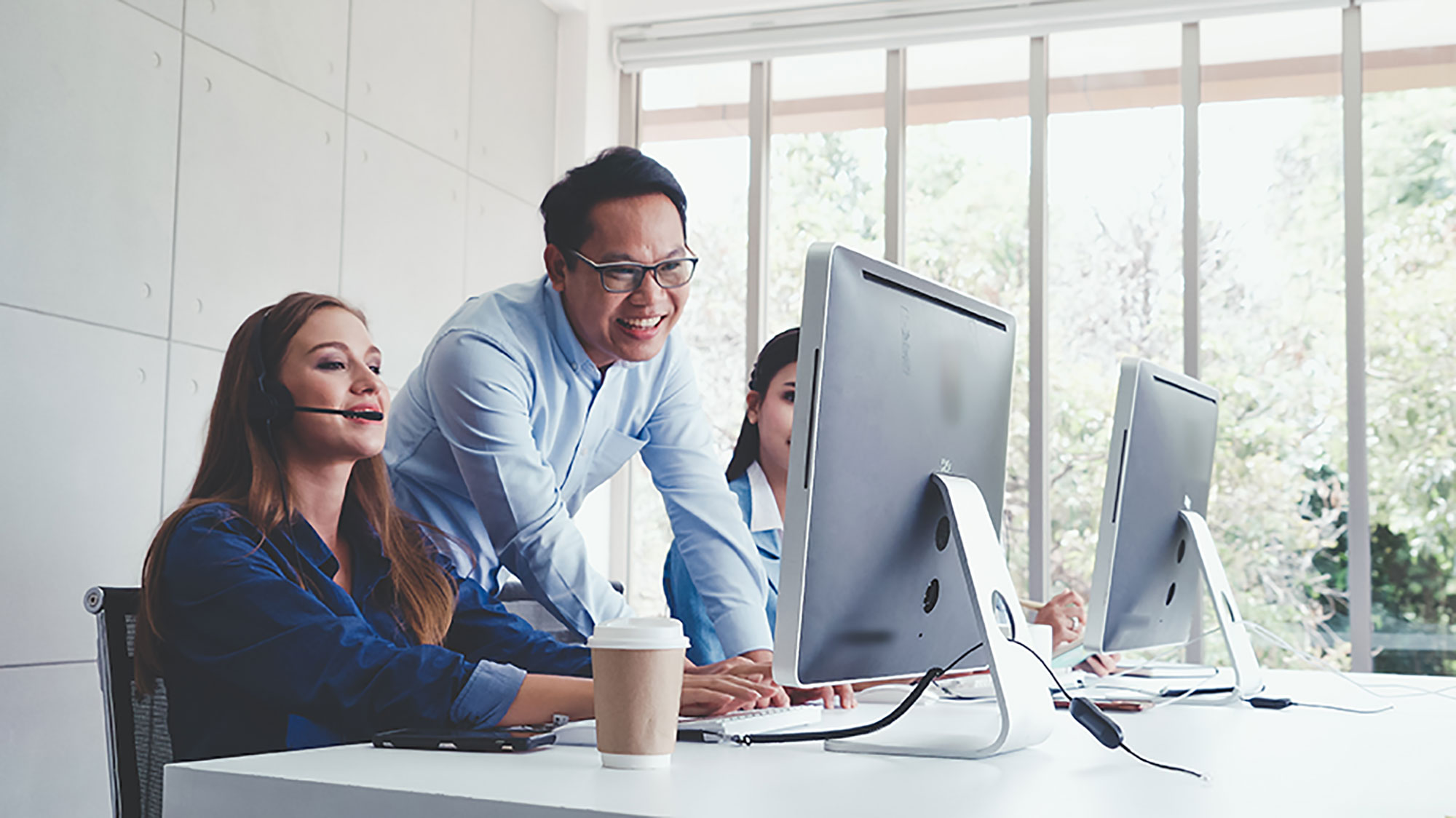 Casual Team in Office Setting